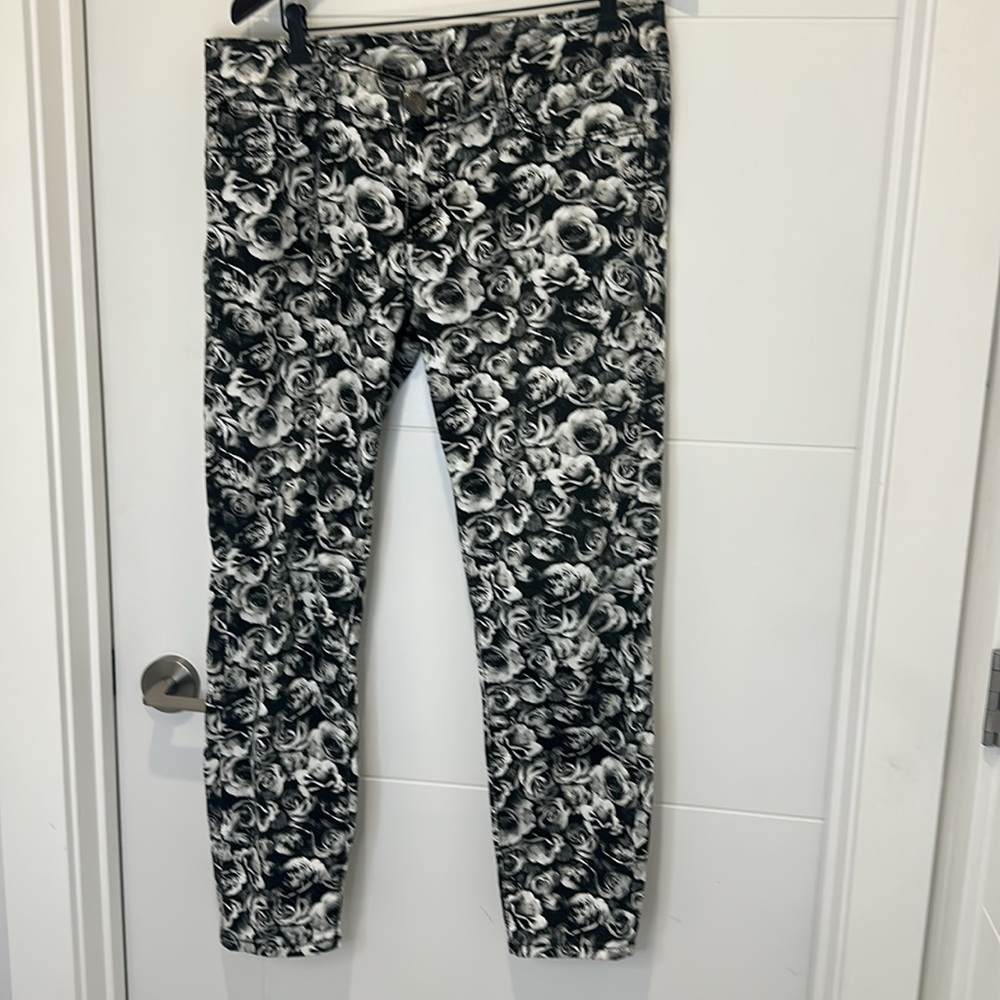 Graphic Statement Jeans Slim Cropped Streetwear Glam Edgy Seven 7 Trendy - Picture 4 of 15